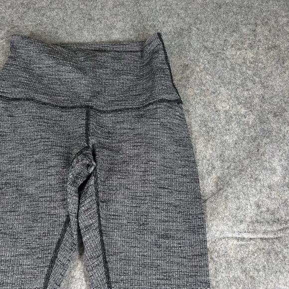 Lululemon Wunder Under Hi-Rise Leggings Women’s Size 6 Heathered Black - Picture 2 of 8